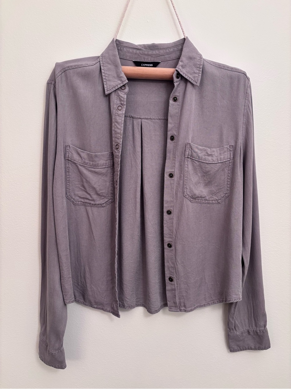 Express Solid Lavender-Gray Flannel | Extra Small | Alt